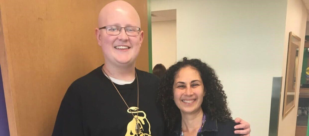 Harrison, patient with Stage IV Hodgkin lymphoma