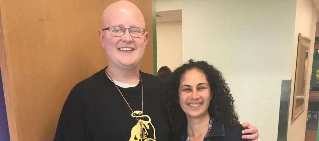 Harrison, patient with Stage IV Hodgkin lymphoma