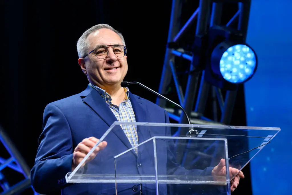 Keith McIntire accepts Children's Miracle Network Hospitals' Impact Award