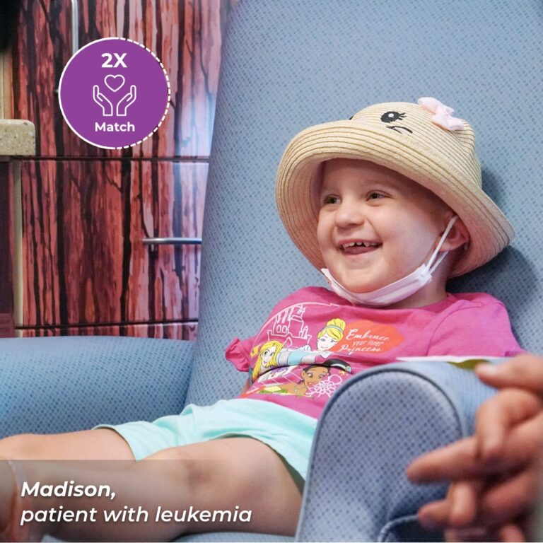 Madison, patient with leukemia