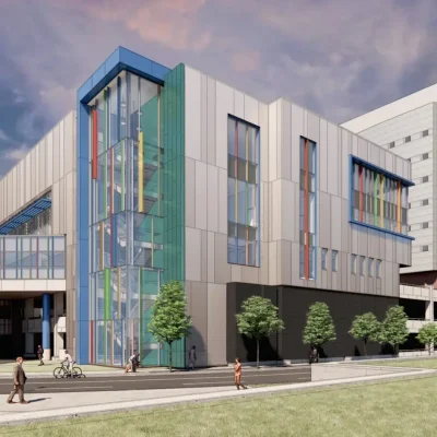 A rendering of the new UPMC Children's Hosptial Heart Institute